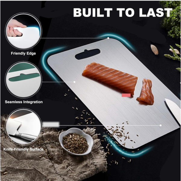 14706.png Apex Large Stainless Steel Multipurpose Chopping & Cutting Board (260x360mm / 1 Pc)