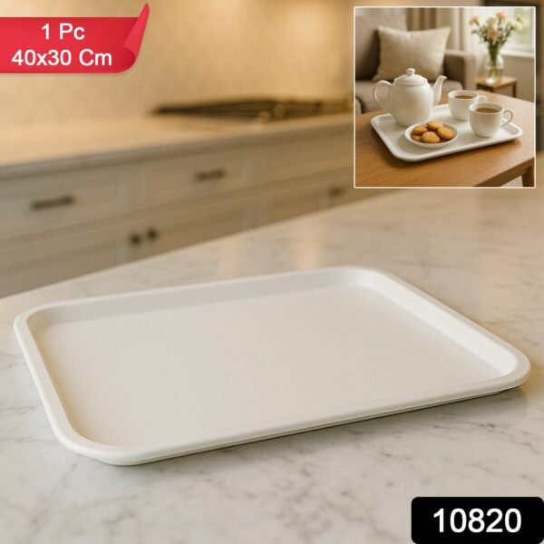 Plastic Serving Tray / Plate – 40 × 30 cm (1 Pc)