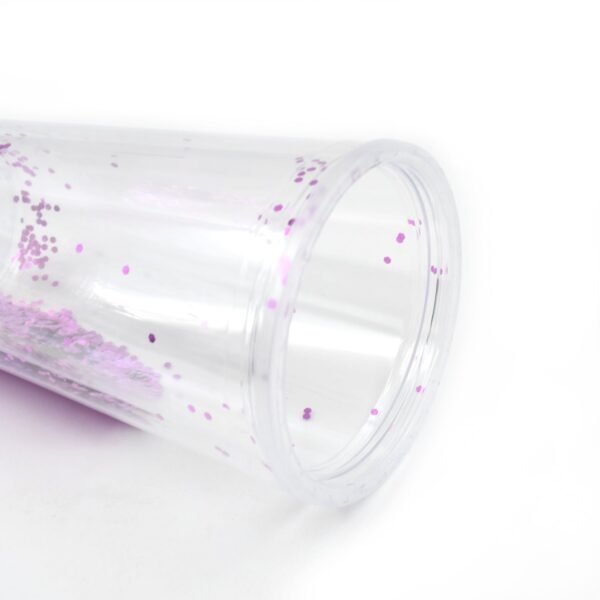 Creative Plastic Cold Drink Cup with Lid & Straw – Tumbler (Mix Color)