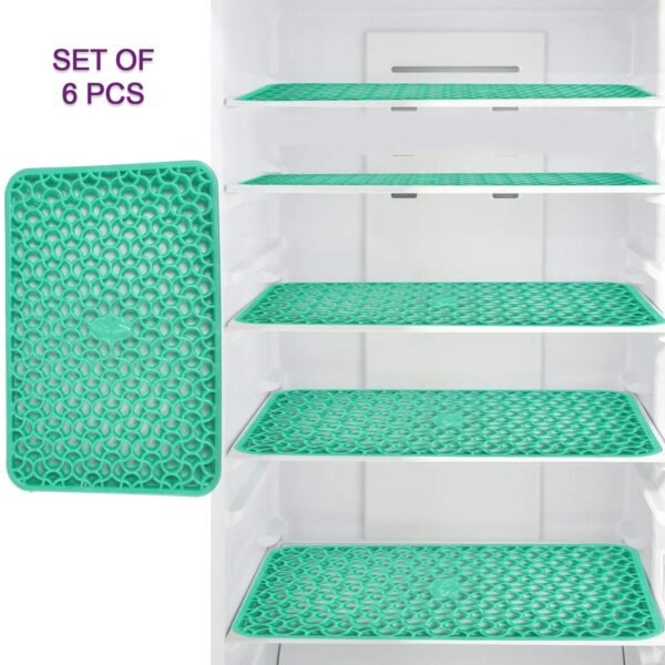 Waterproof PVC Fridge Drawer Mats Set of 6