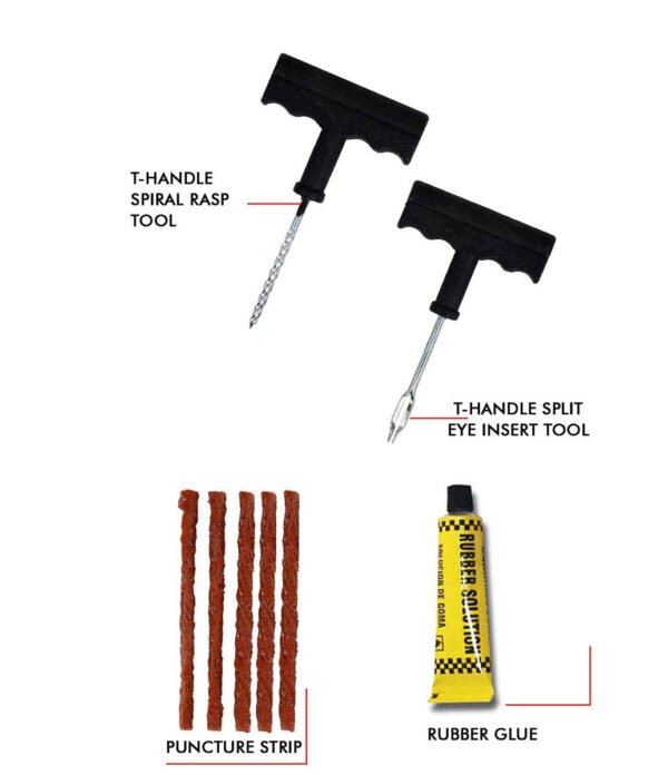 Puncture Repair Kit Tubeless Tyre Full Set