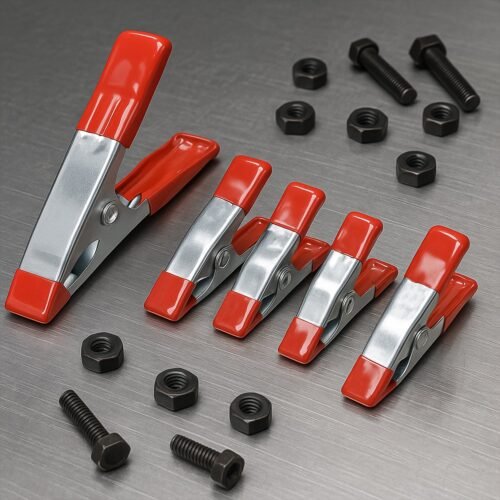 15159_5in1_metal_spring_clamps.jpg Metal Spring Clamps, Heavy Duty Spring Metal Clips Clamp (5 Pcs Set)