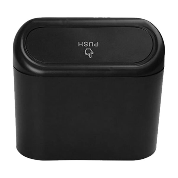 15194.jpg Plastic Mini Car Trash Can / Bin with Lid (1 Pc / With Brown Box)