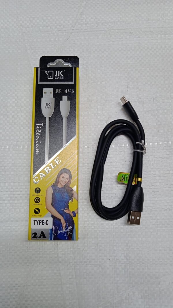 151a0566-3f93-4b01-87ba-38c47b307de0.jpg JK 2A Type C data cable Fast Charging, Data Transfer Cable (1 Pc)