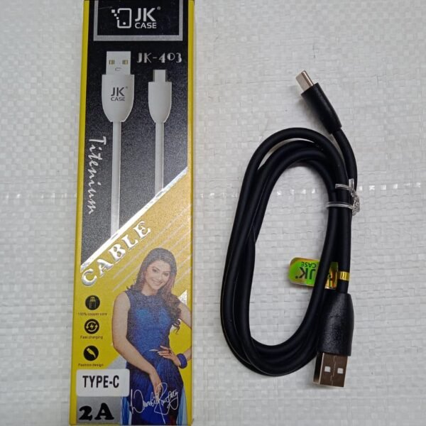 151a0566-3f93-4b01-87ba-38c47b307de0.jpg JK 2A Type C data cable Fast Charging, Data Transfer Cable (1 Pc)