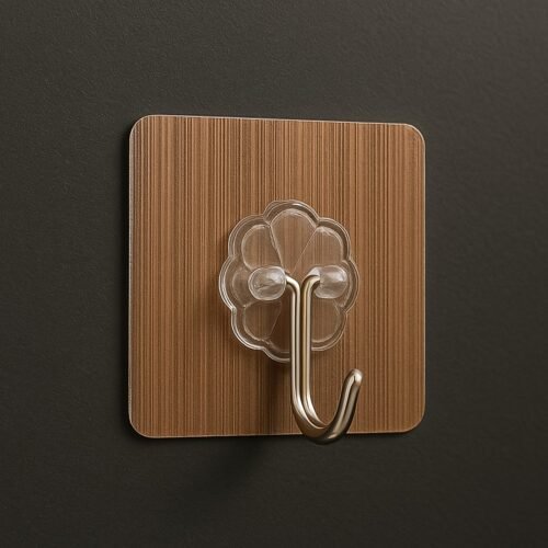 Adhesive Heavy-Duty Hooks for Kitchen and Bathroom (1 Pc / 6×6 Cm)