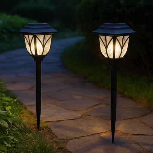 15358_garden_solar_light_2pc.jpg Solar Pathway Lights Outdoor Garden Lights (2 Pcs Set)