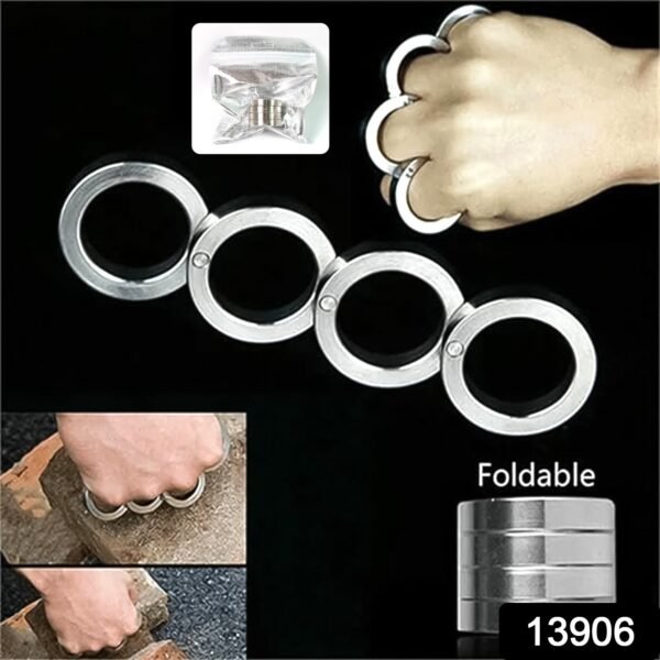 159_9c291845-0a61-498e-8ab1-b38dcb77b973.jpg Portable 4 Finger Ring Unique Rotating Folding Ring (1 Set)