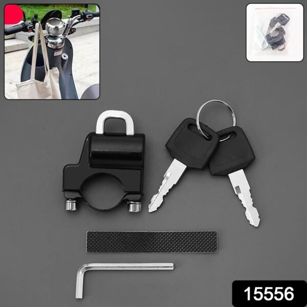 Heavy-Duty Helmet Lock for Motorcycle