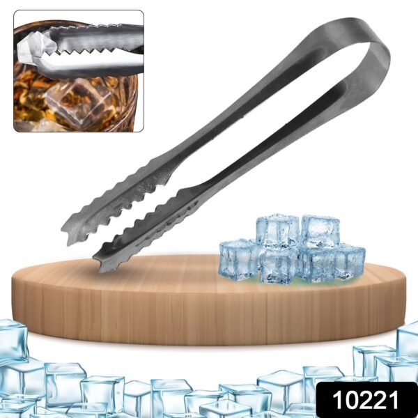 163.jpg Stainless Steel Tong Lifting Ice Cubes, Sugar Cubes | Serving Tongs (13 Cm / 1 Pc)
