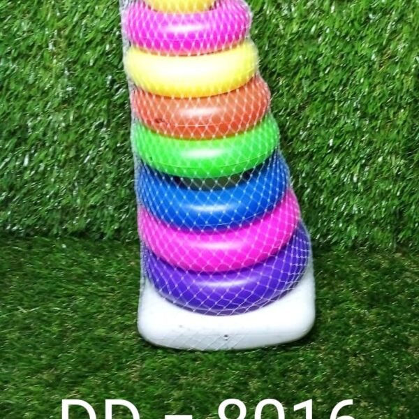 Plastic Baby Kids Teddy Stacking Ring Jumbo Stack Up Educational Toy 7pc