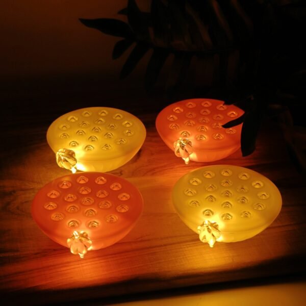 16_light2.jpg Set of 4 Lotus Canopy LED Decorative Lamps