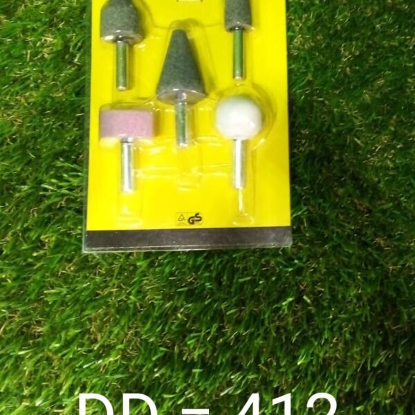 '-5 Pcs Shank Abrasive Mounted Stone (Multicolour)