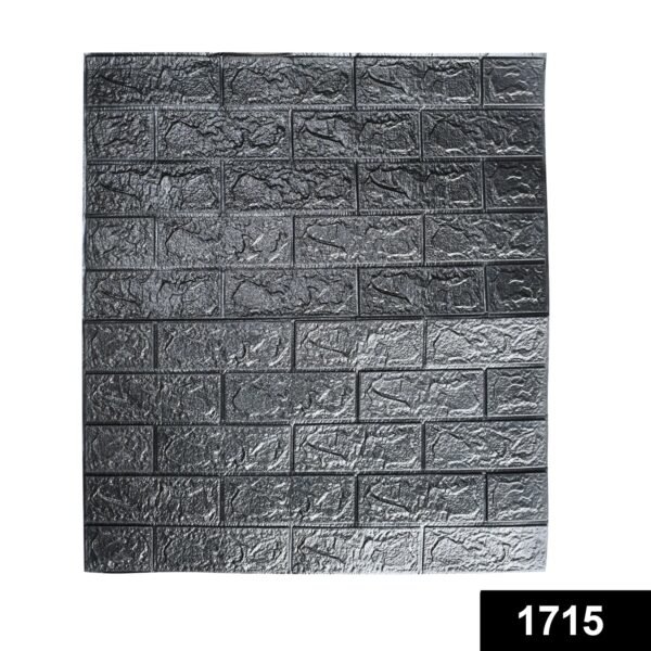 171506.jpg Wall 3D Ceiling Wallpaper Tiles Panel Vinyl Stickers Self-Adhesive for Home (Black)