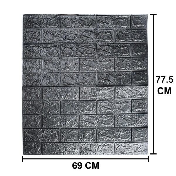 171507.jpg Wall 3D Ceiling Wallpaper Tiles Panel Vinyl Stickers Self-Adhesive for Home (Black)