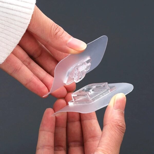 174207_dd660d22-7121-4c32-a0a3-17f4c5ee92e9.jpg Adhesive Plastic Wall Hooks - Heavy Duty (1 Pair)