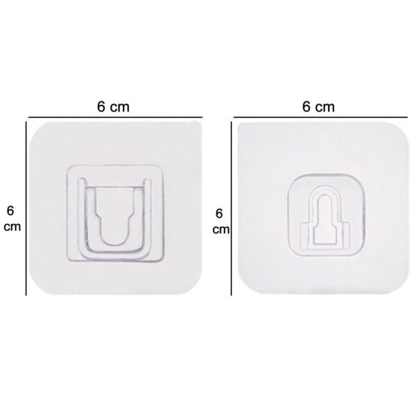 174208_40cad238-a676-49ab-a332-1b852d9aa167.jpg Magic Adhesive Plastic Wall Hooks Heavy Duty Hooks (Pack of 20) - 10 pair