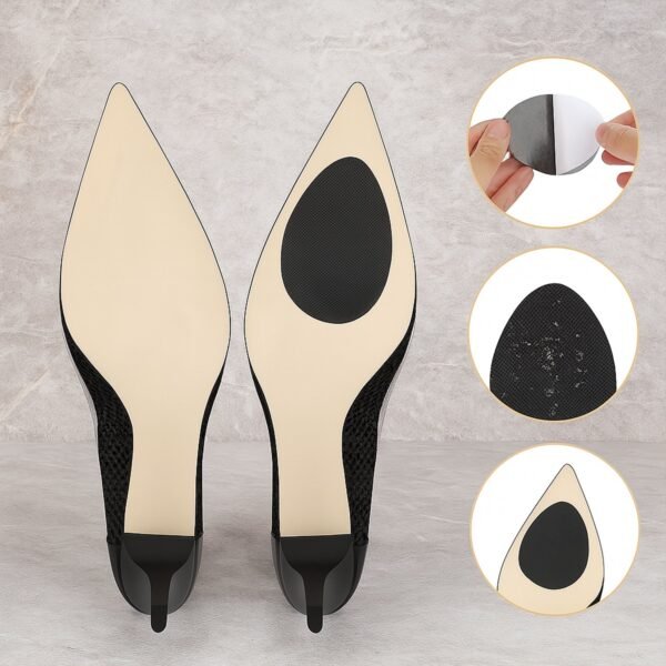 Non-Slip Shoe Pads, Rubber Shoe Sole Protector Pads,  for Ladies Shoes, High Heels