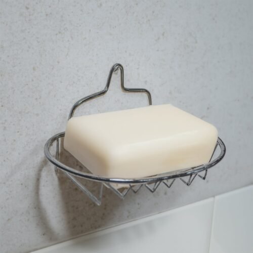 17637.jpg Kitchen, Bathroom Stainless Steel, Soap Dish Holder Wall Hanging Soap Storage Rack