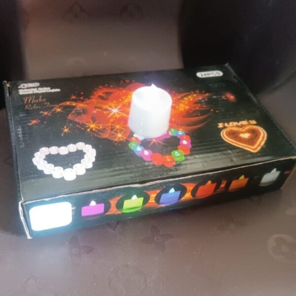 Flameless LED Tealights, Smokeless Plastic Decorative Candles - Led Tea Light Candle For Home Decoration, Diwali (Pack Of 24)