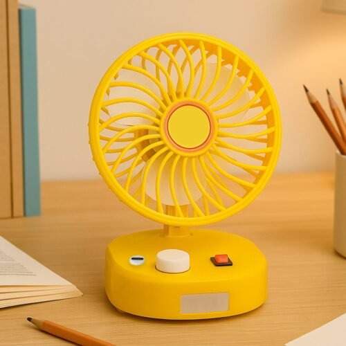 17704_rechargeable_fan_8_inch.jpg USB-C Rechargeable Portable Fan with LED Light Foldable Fan for Home