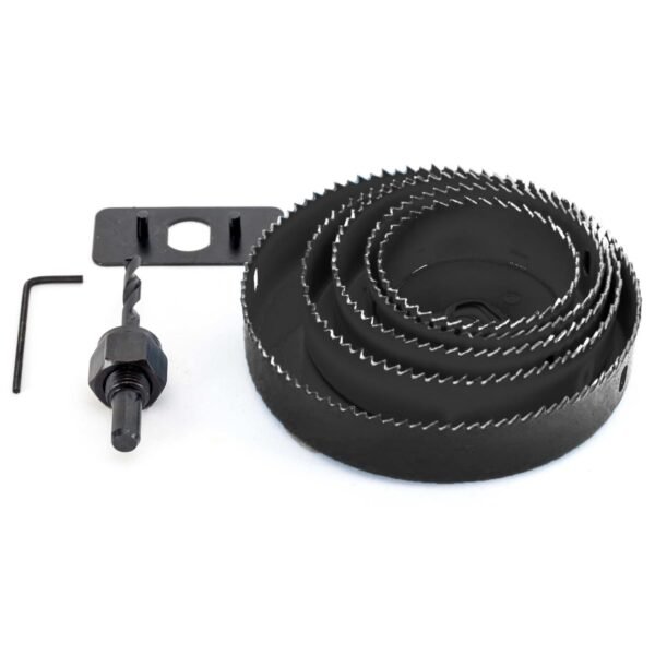 8-Piece Adjustable Hole Saw Set – Circular Cutter (19–127 mm Sizes)