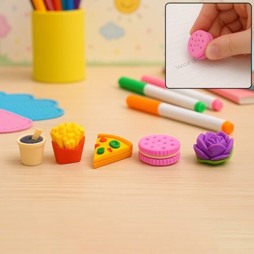 18032_mix_design_eraser_1set_no3.jpg 3D Mix Design Fancy & Stylish Colorful Erasers (1 Set)