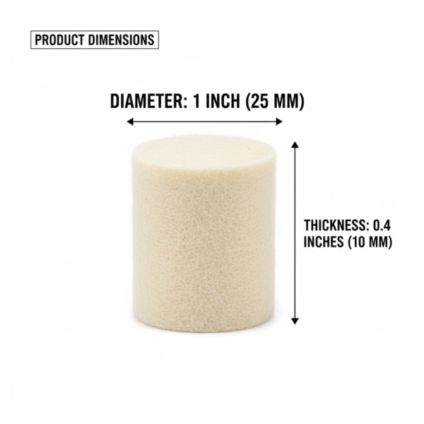 Rotary Tool Accessory Wool Felt Polishing Pad Felt (5 Pcs Set)