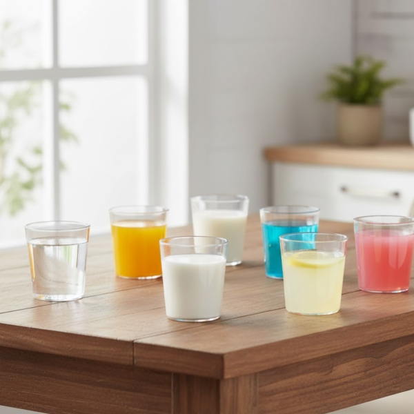 Apex Welcome Plastic Glass Set for Daily Use – Set of 6