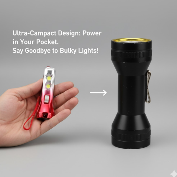 Multi Functional 3 LED Torchlight / Flashlight (1 Pc)