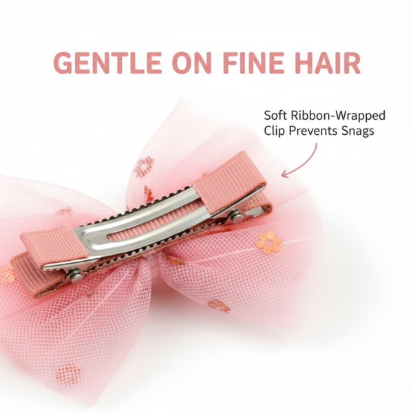 18187.png Hair Bow Knot Clip Suitable For Girls (1 Pc), Hair accessories