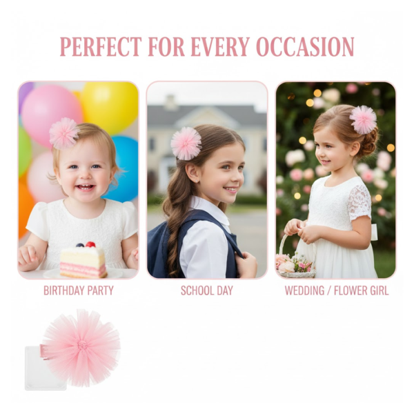 18189.png Hair Bow Knot Clip Suitable For Girls (1 Pc), Hair accessories