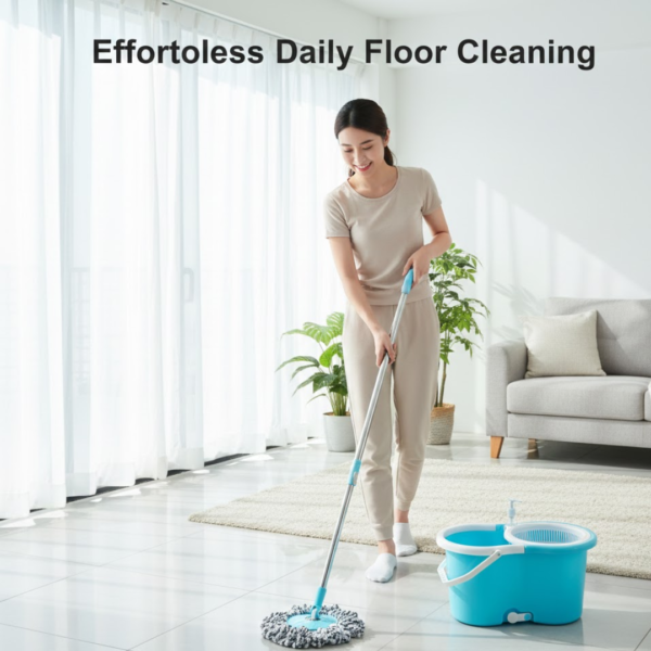18202.png Plastic Spinner Bucket Floor Cleaning Mops Set