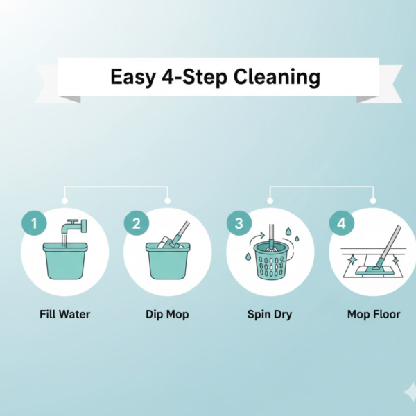 18203.png Plastic Spinner Bucket Floor Cleaning Mops Set