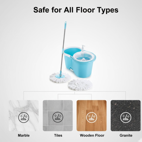 18205.png Plastic Spinner Bucket Floor Cleaning Mops Set
