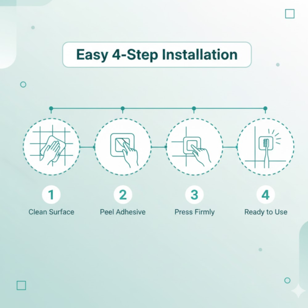 18209.png Large Plastic Self Adhesive Wall Hooks (2 Pc)