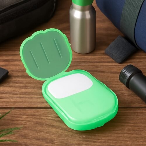 18576_travel_paper_soap_sheets_20pc.jpg Travel Paper Soap Sheet with Mini Box (20 Sheets in a Pack Approx / Mix Color)