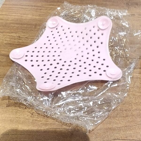 18912d62-e4d3-48aa-8589-6f706a60a742.jpg Baby Pink Silicone Star Shaped Sink Filter Bathroom Hair Catcher Drain Strainers