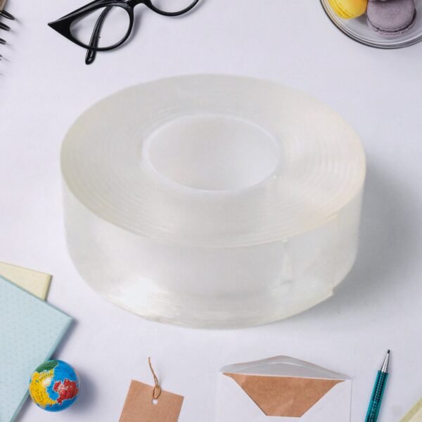 Sticky Double Sided Tape Washable Adhesive Tape Reusable (7×3 Cm / 1 Pc)