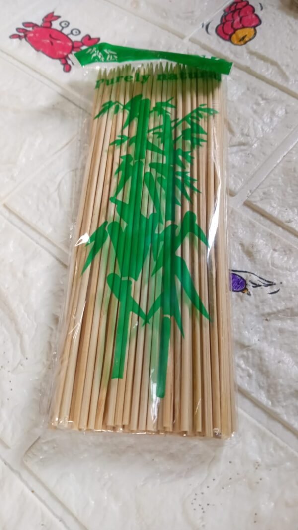 Camping Wooden Bamboo BBQ Skewers 20 cm  Sticks for Meat Party Pack