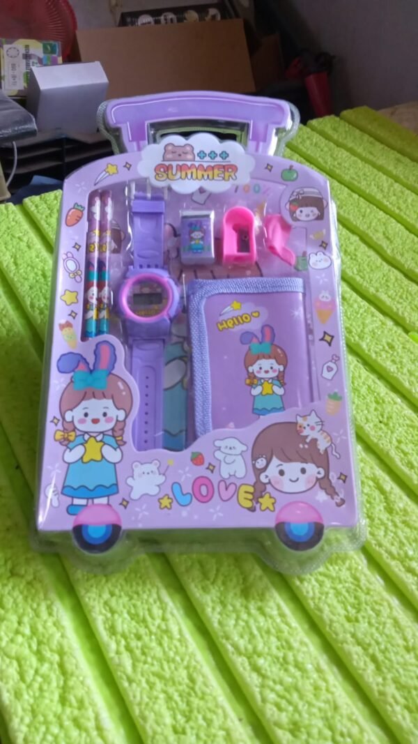 Stationery Set for Kids – 7-in-1 School Kit (Pack of 7 Pcs)