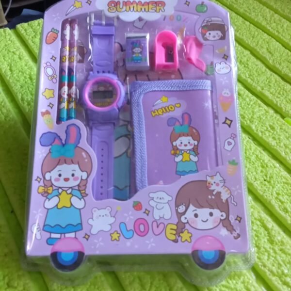 Stationery Set for Kids – 7-in-1 School Kit (Pack of 7 Pcs)