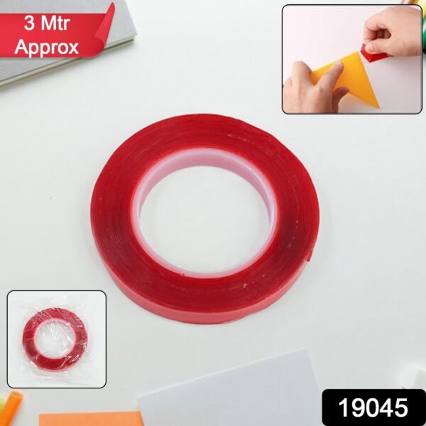 Heavy Duty Transparent Acrylic Foam Mounting Tape (3 Mtr Approx / 1 Pc)