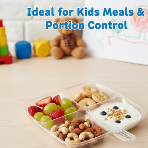 19048.png Plastic Kitchen Trays for Serving (4 Compartment / 1 Pc)