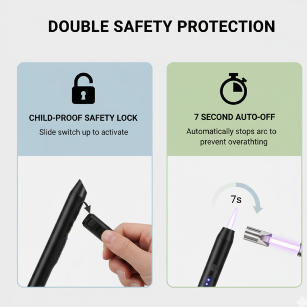 19099.png Long Flexible USB Rechargeable Electric Arc Lighter – Windproof, Flameless Plasma