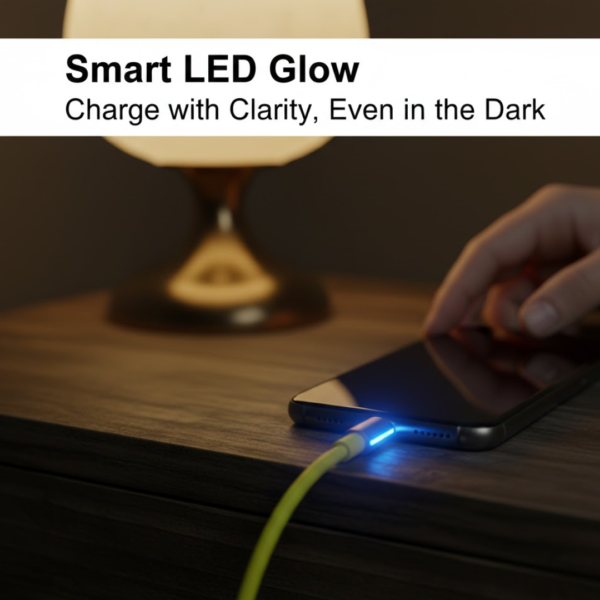 19129.png Type C data cable Fast Charging With Light (1 Mtr. / 1 Pc)