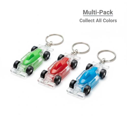 19136.png Cars Shape Keychain with On / Off Button LED Flashing Light (1 Pc)