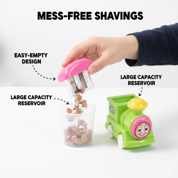 Train Double Hole Pencil Sharpener (1 Pc)