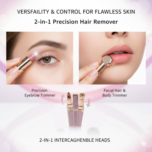 19288.png 2-in-1 Eyebrow Razor & Painless Hair Shaver (1 Pc), Hair accessories