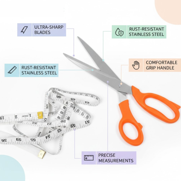 Tailor Scissors And Measuring Tape High Quality Scissor
